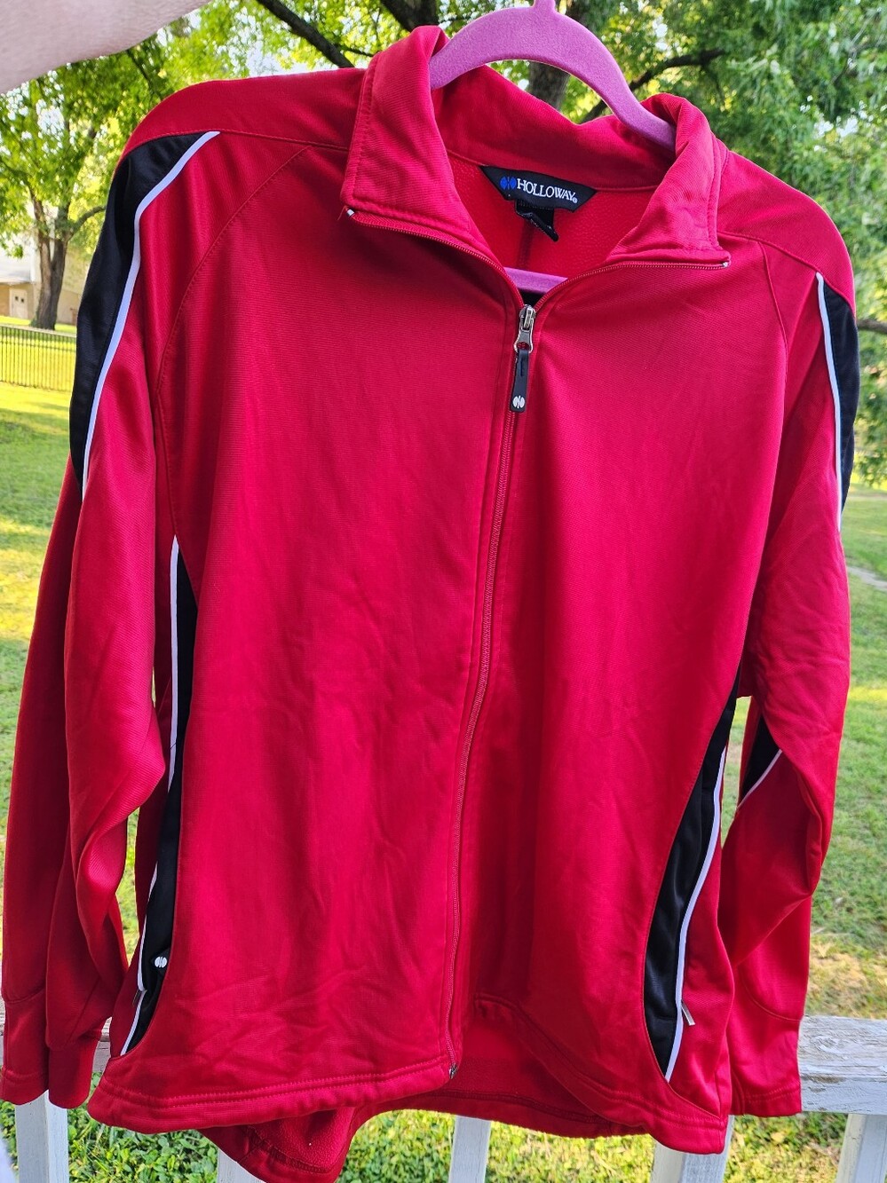 Holloway Full Zip Athletic Jacket Size Large P2p 24 EUC